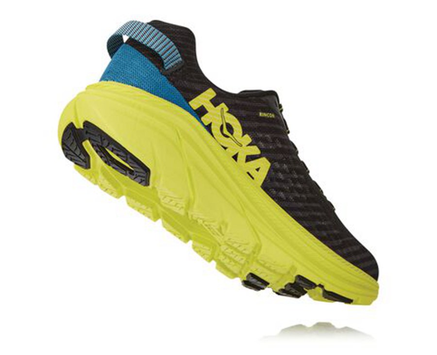 Hoka One One Running Shoes Mens Black/Green - Rincon - 95812AYFL